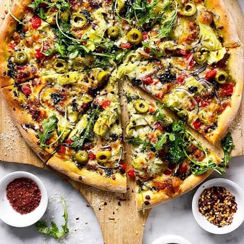 Chicken Mediterranean Pizza